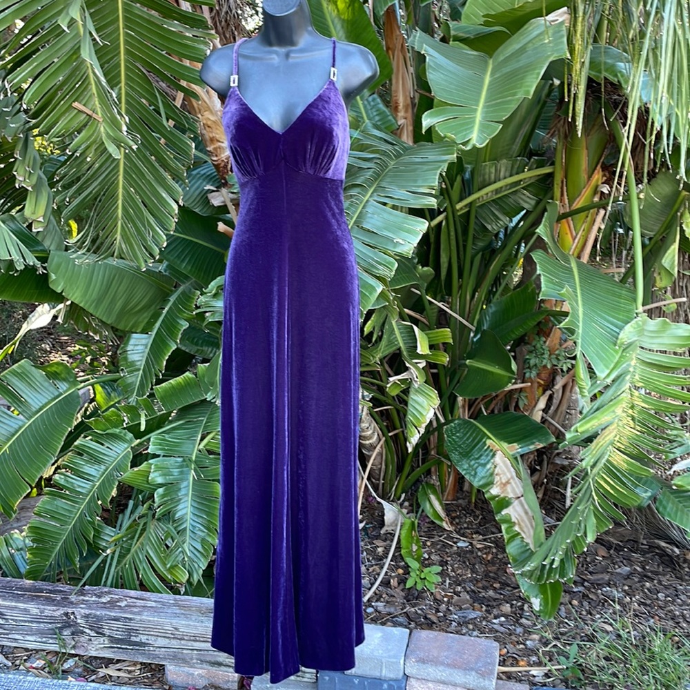 Rimini velvet Slipdress with rhinestones